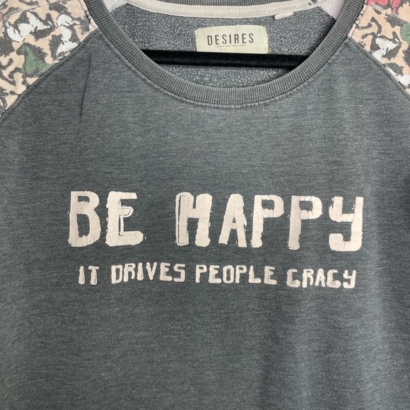 DESIRES graphic horse print sleeve sweatshirt - Picture 3 of 8